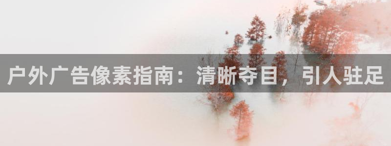 杏宇平台代理怎么赚钱：户外广告像素指南：清晰夺目，引人驻足