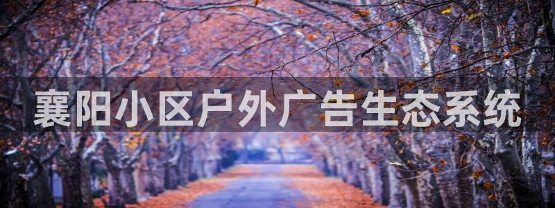 杏宇平台测速链接：襄阳小区户外广告生态系统