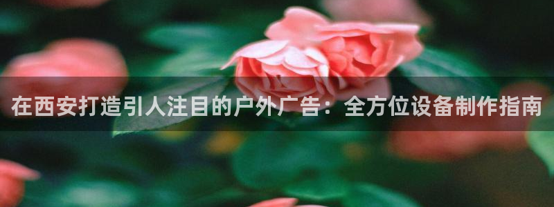 杏宇平台代理怎么样可靠吗：在西安打造引人注目的户外广告：全方位设备制作指南
