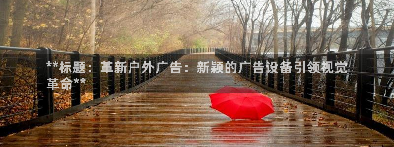 杏宇平台好吗：**标题：革新户外广告：新颖的广告设备引领视觉
革命**