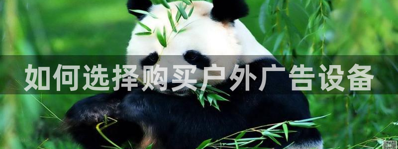 杏宇平台是什么：如何选择购买户外广告设备