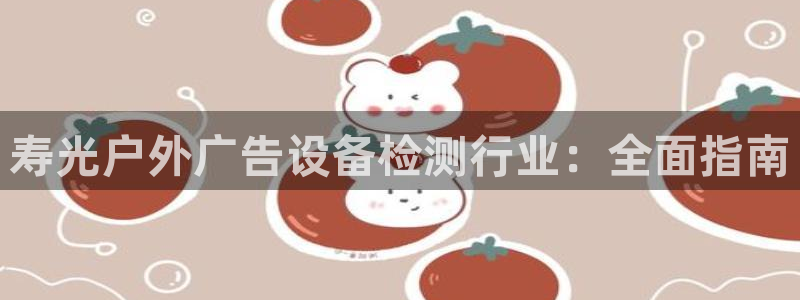 杏宇平台登录步骤图：寿光户外广告设备检测行业：全面指南
