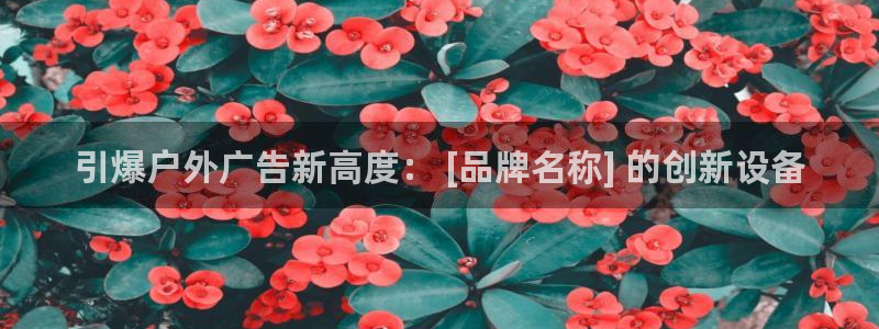 杏宇平台怎么样知乎：引爆户外广告新高度： [品牌名称] 的创新设备
