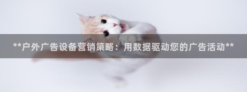 杏宇平台注册地址在哪里：**户外广告设备营销策略：用数据驱动您的广告活动**